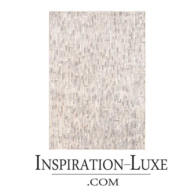 Tapis de luxe contemporain blanc Pacific par Angelo 170 x 240 cm