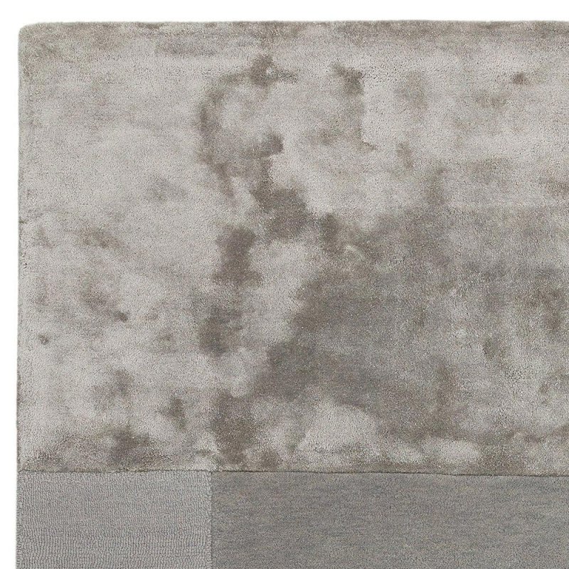 Tapis de luxe design gris en laine et viscose par Joseph Lebon