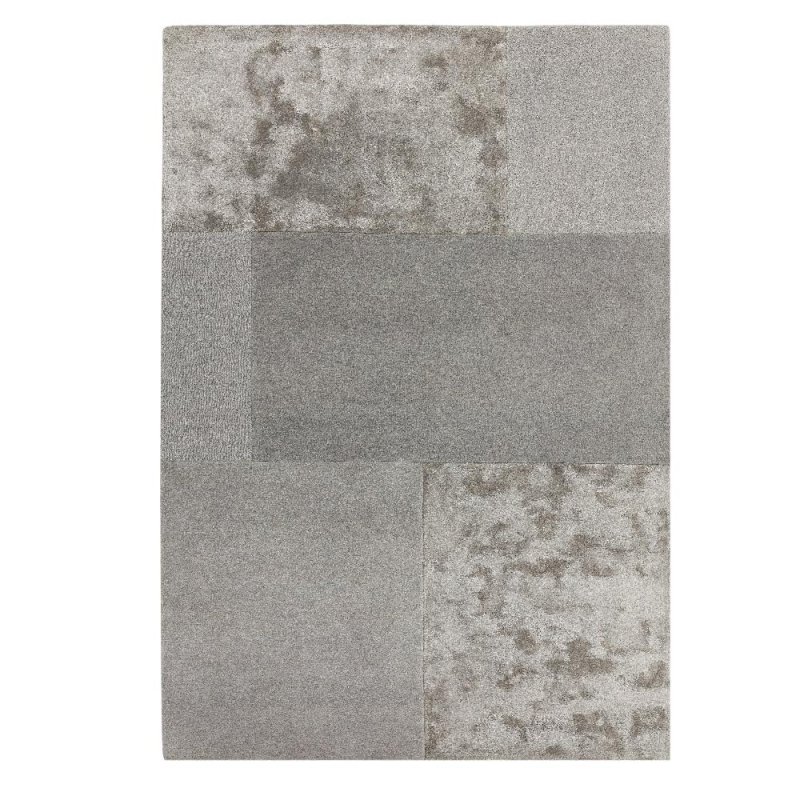 Tapis de luxe design gris en laine et viscose par Joseph Lebon
