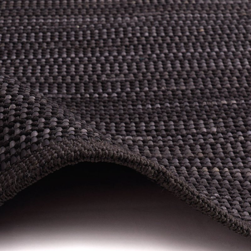 Tapis d'extérieur gris en  caoutchouc et polypropylène
