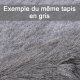 Tapis contemporain haut de gamme shaggy noir