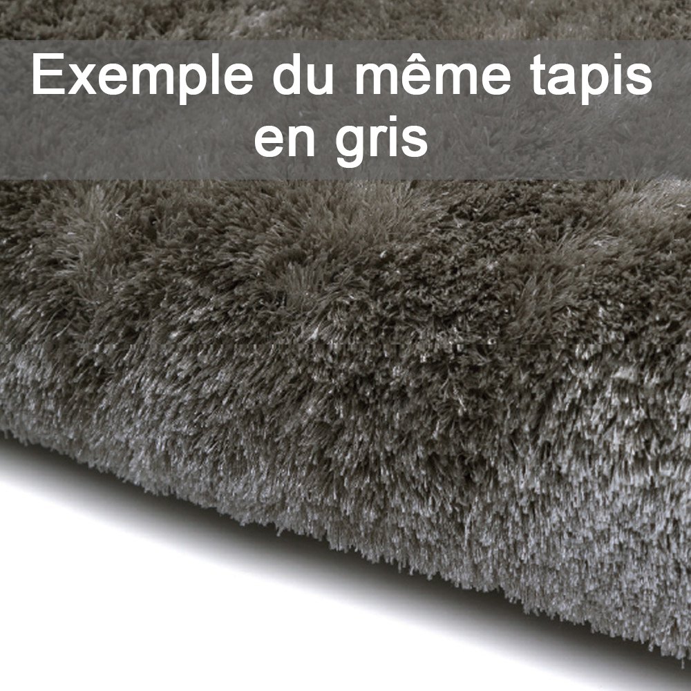 Tapis design haut de gamme shaggy noir