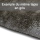 Tapis design haut de gamme shaggy noir
