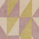 Tapis de luxe au motif triangulaire en laine nuances de bleu par Joseph Lebon