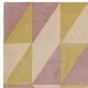 Tapis de luxe au motif triangulaire en laine nuances de bleu par Joseph Lebon
