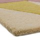 Tapis de luxe au motif triangulaire en laine nuances de bleu par Joseph Lebon