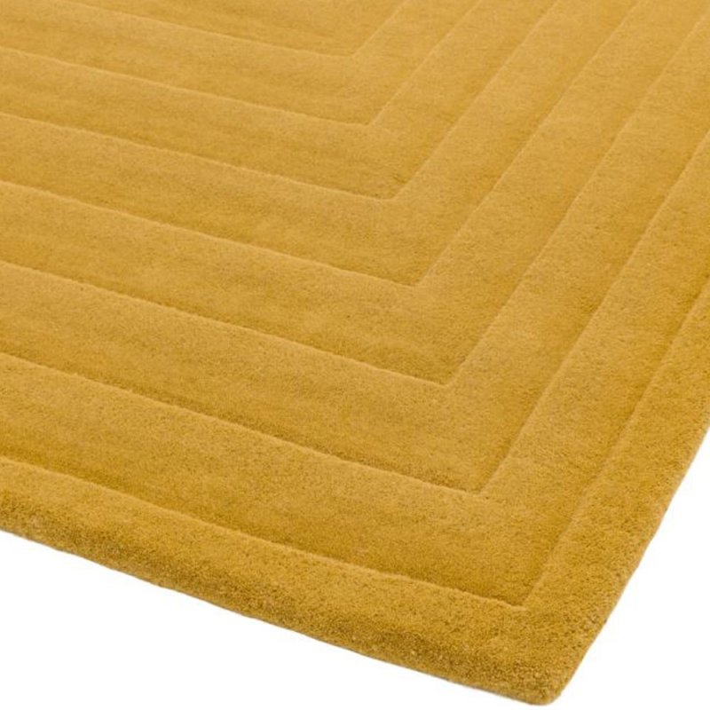 Tapis de luxe jaune en laine à effet 3D par Joseph Lebon