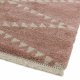Tapis haut de gamme shaggy rose d'inspiration berbère par Joseph Lebon