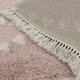 Tapis haut de gamme shaggy rose d'inspiration berbère par Joseph Lebon