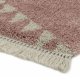 Tapis haut de gamme shaggy rose d'inspiration berbère par Joseph Lebon