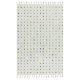 Tapis beige à pois multicolores finition frangée par Joseph Lebon