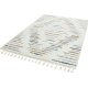 Tapis beige à motifs multicolores finition frangée par Joseph Lebon