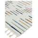 Tapis beige à motifs multicolores finition frangée par Joseph Lebon