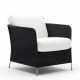 Fauteuil de jardin noir Orion avec coussin haut de gamme par Alexander Rose