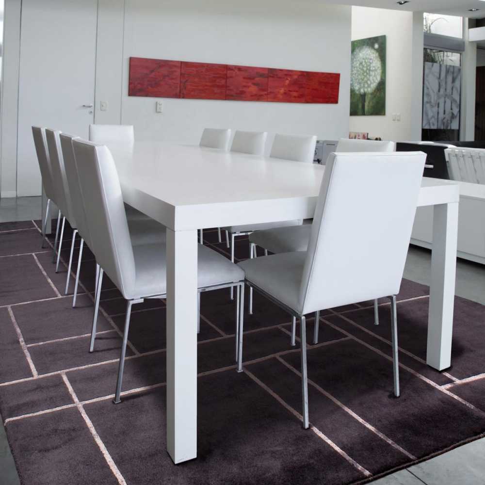 Tapis de luxe contemporain gris bleu Bali par Angelo
