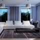 Tapis de luxe contemporain gris bleu Bali par Angelo