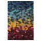 Tapis motif illusion multicolore