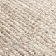 Tapis de de luxe design beige en soie de bambou et laine