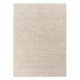 Tapis de de luxe design beige en soie de bambou et laine