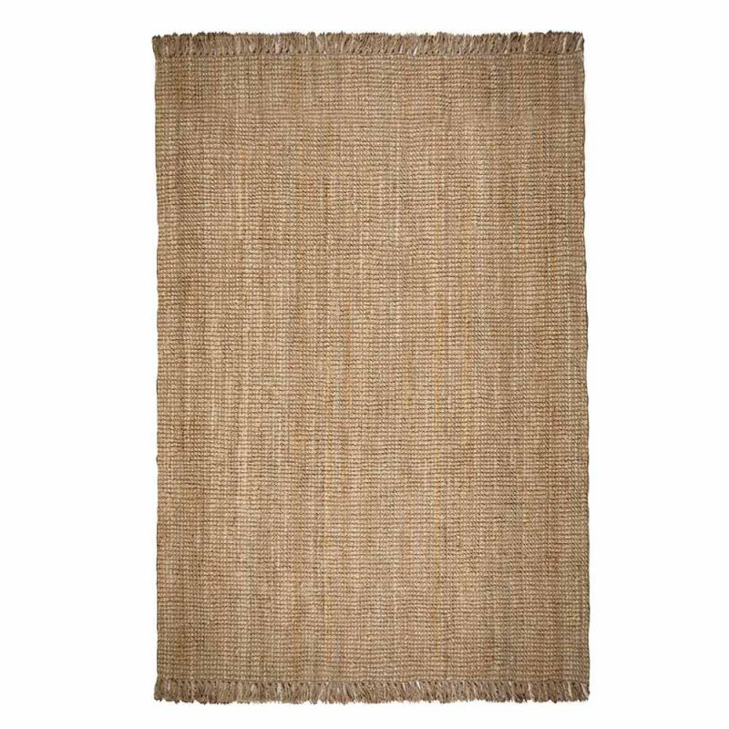 Tapis en jute beige marron