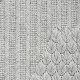 Tapis broderie en laine gris Chaddar par Gan Rugs