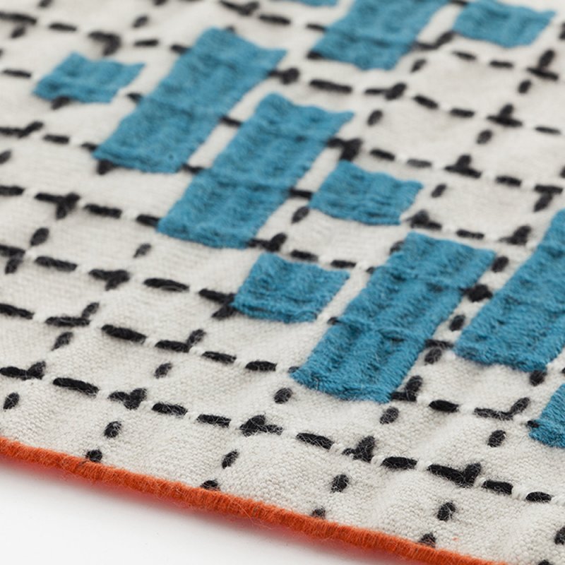 Tapis en laine blanc 60x240 cm Bandas individuales par Gan Rugs