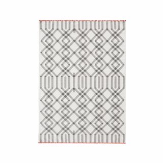 Tapis kilim en laine gris et beige Duna par Gan Rugs