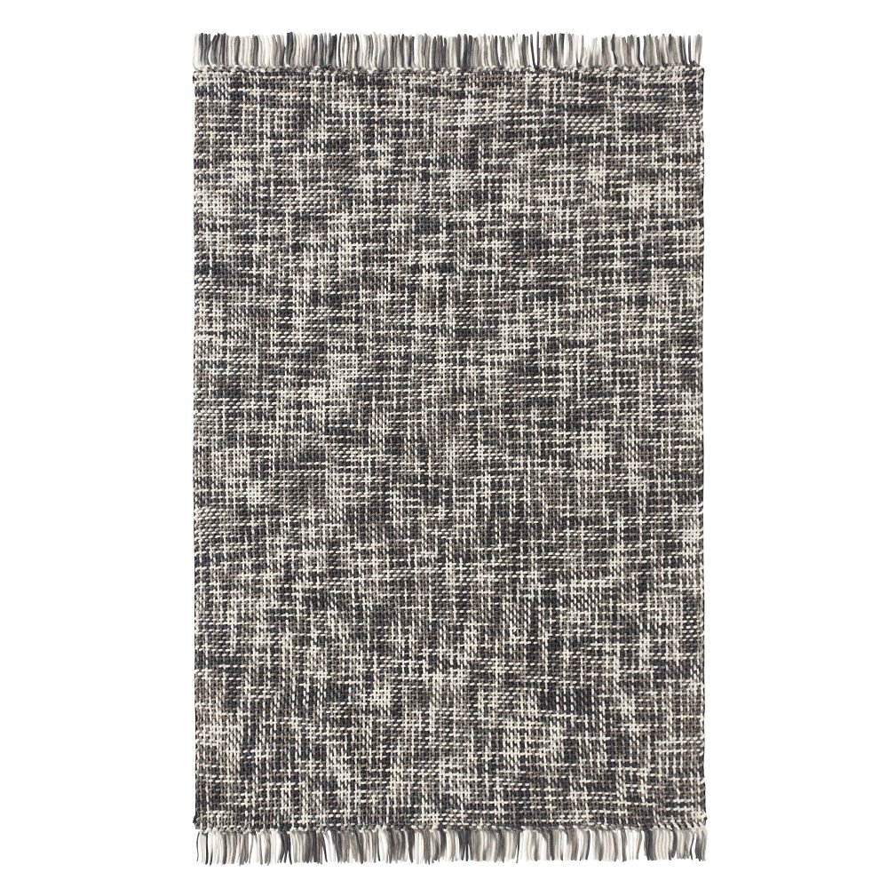 Tapis gris en laine noué main Lama par Gan Rugs