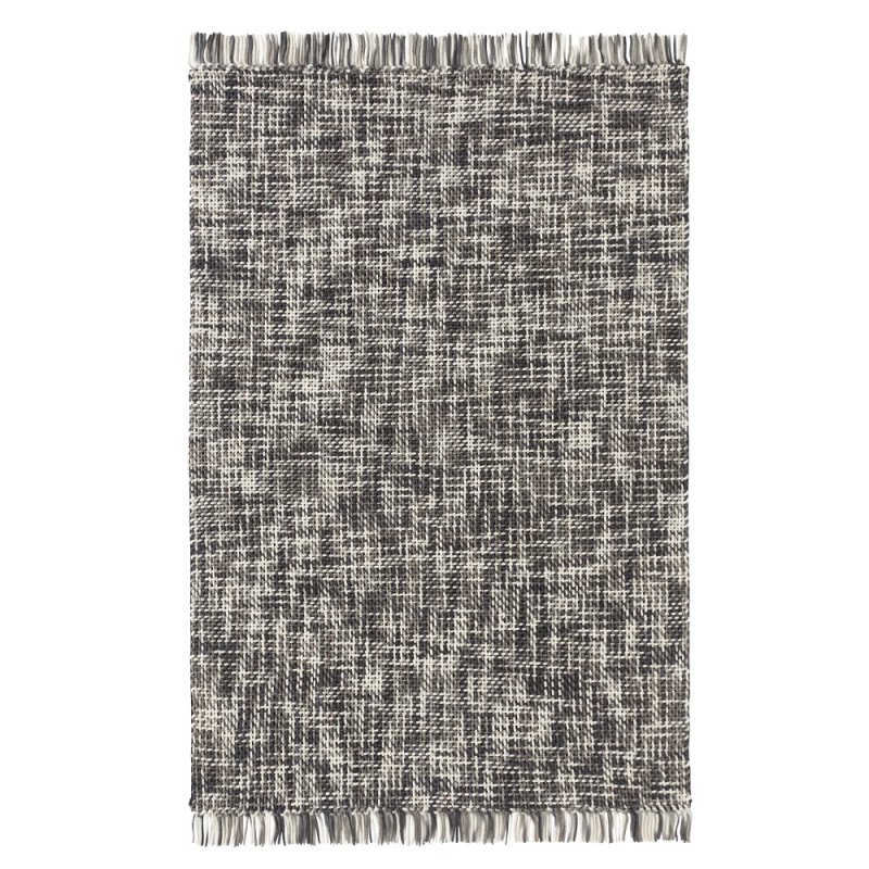Tapis gris en laine noué main Lama par Gan Rugs