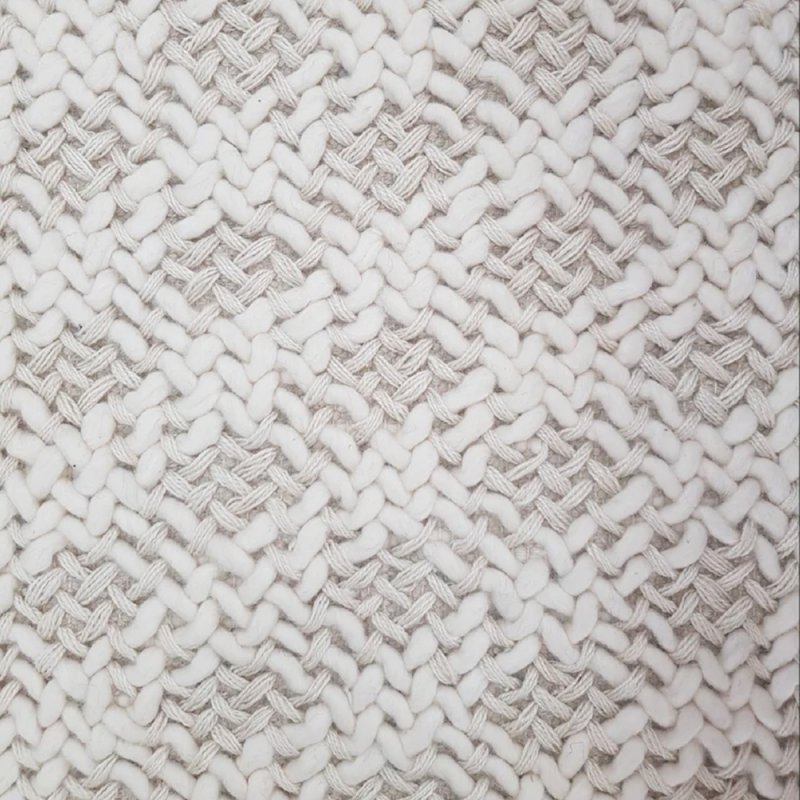 Tapis en laine de nouvelle Zélande blanc KOKO par Kaymanta