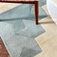 Tapis 100% laine vert, bleu, gris et ivoire Mehari Lime par Harlequin