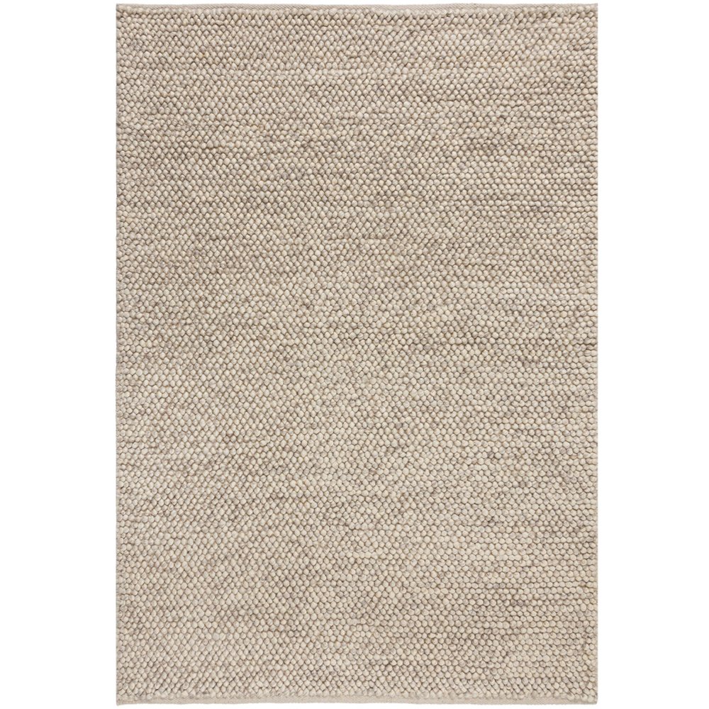 Tapis haut de gamme classique gris foncé en pure laine avec bordure