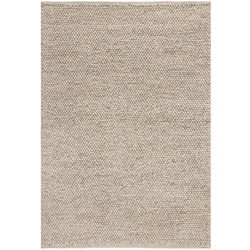 Tapis haut de gamme classique gris foncé en pure laine avec bordure