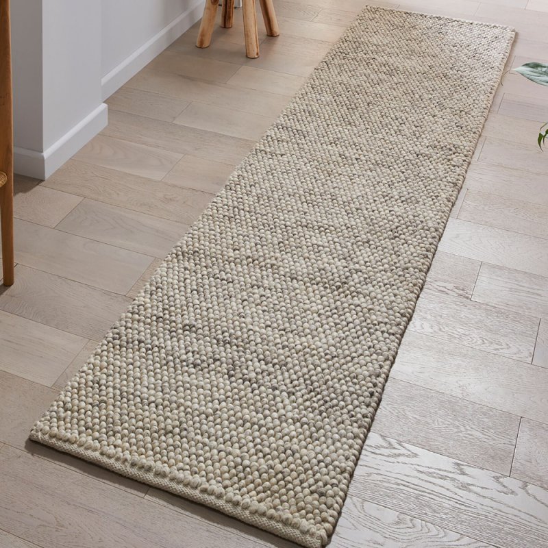 Tapis haut de gamme classique gris foncé en pure laine avec bordure
