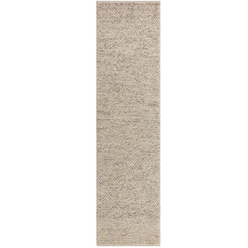 Tapis haut de gamme classique gris foncé en pure laine avec bordure