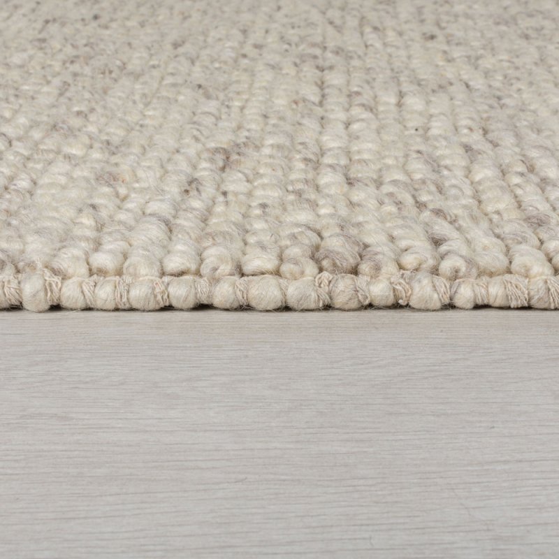 Tapis haut de gamme classique gris foncé en pure laine avec bordure
