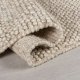 Tapis haut de gamme classique gris foncé en pure laine avec bordure