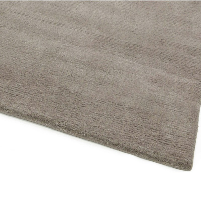 Tapis moderne beige en laine et viscose