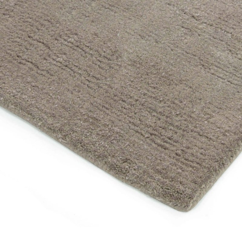Tapis moderne beige en laine et viscose
