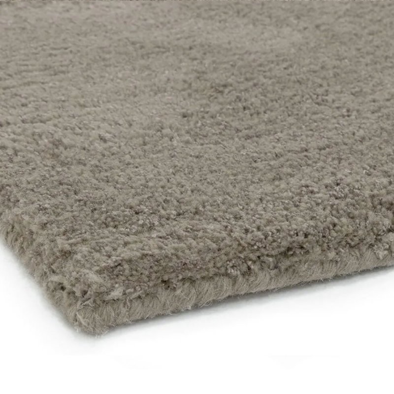 Tapis moderne beige en laine et viscose