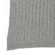 Plaid de luxe gris en laine d'agneau - 130 X 170 cm