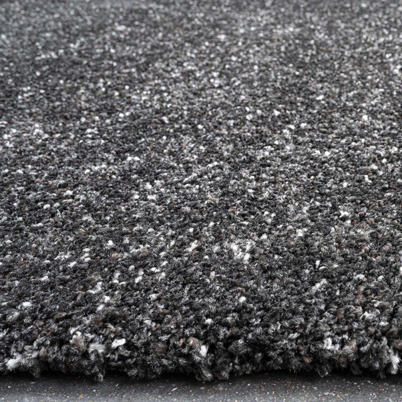 Tapis épais et confortable gris foncé