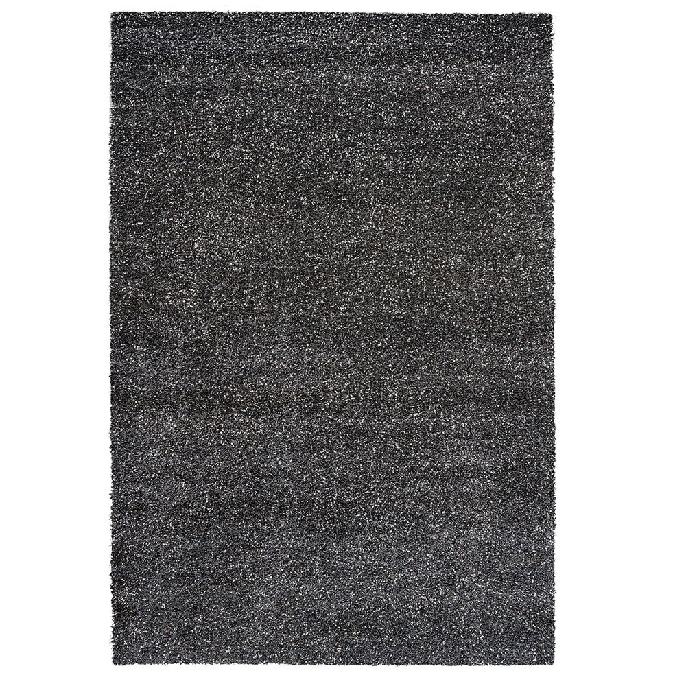 Tapis épais et confortable gris foncé