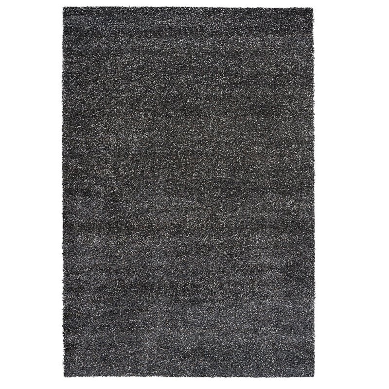 Tapis épais et confortable gris foncé