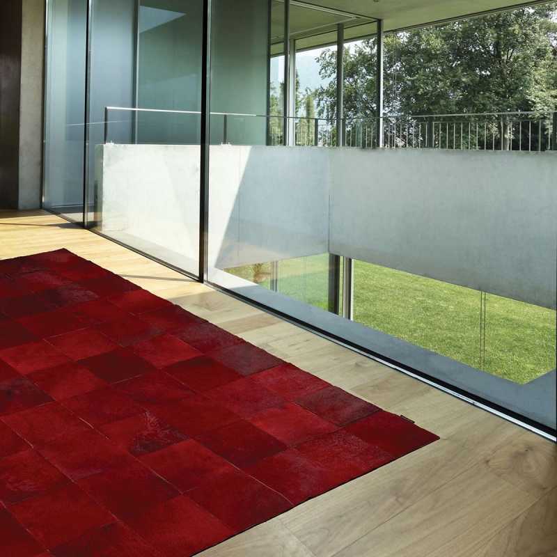 Tapis de luxe contemporain rouge Starless par Angelo