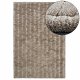 Tapis design texturé beige foncé
