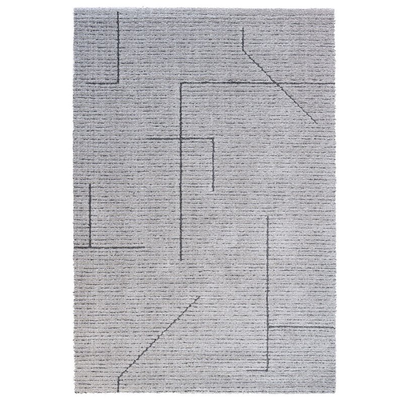 Tapis moderne gris au design épuré