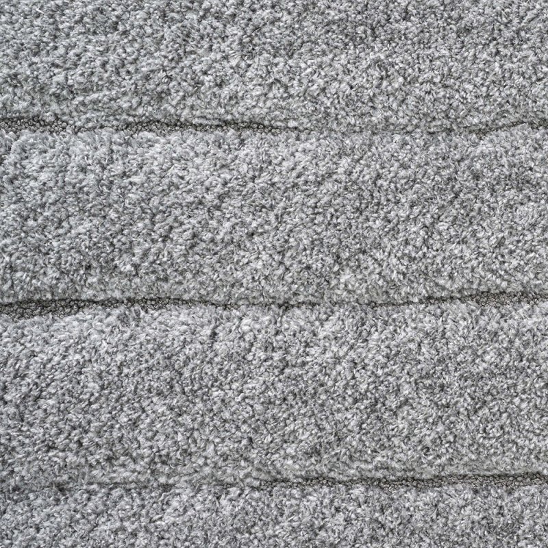 Tapis moderne gris à rayures texturées