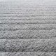 Tapis moderne gris à rayures texturées