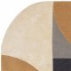 Tapis de salon ovale gris et doré  par Joseph Lebon